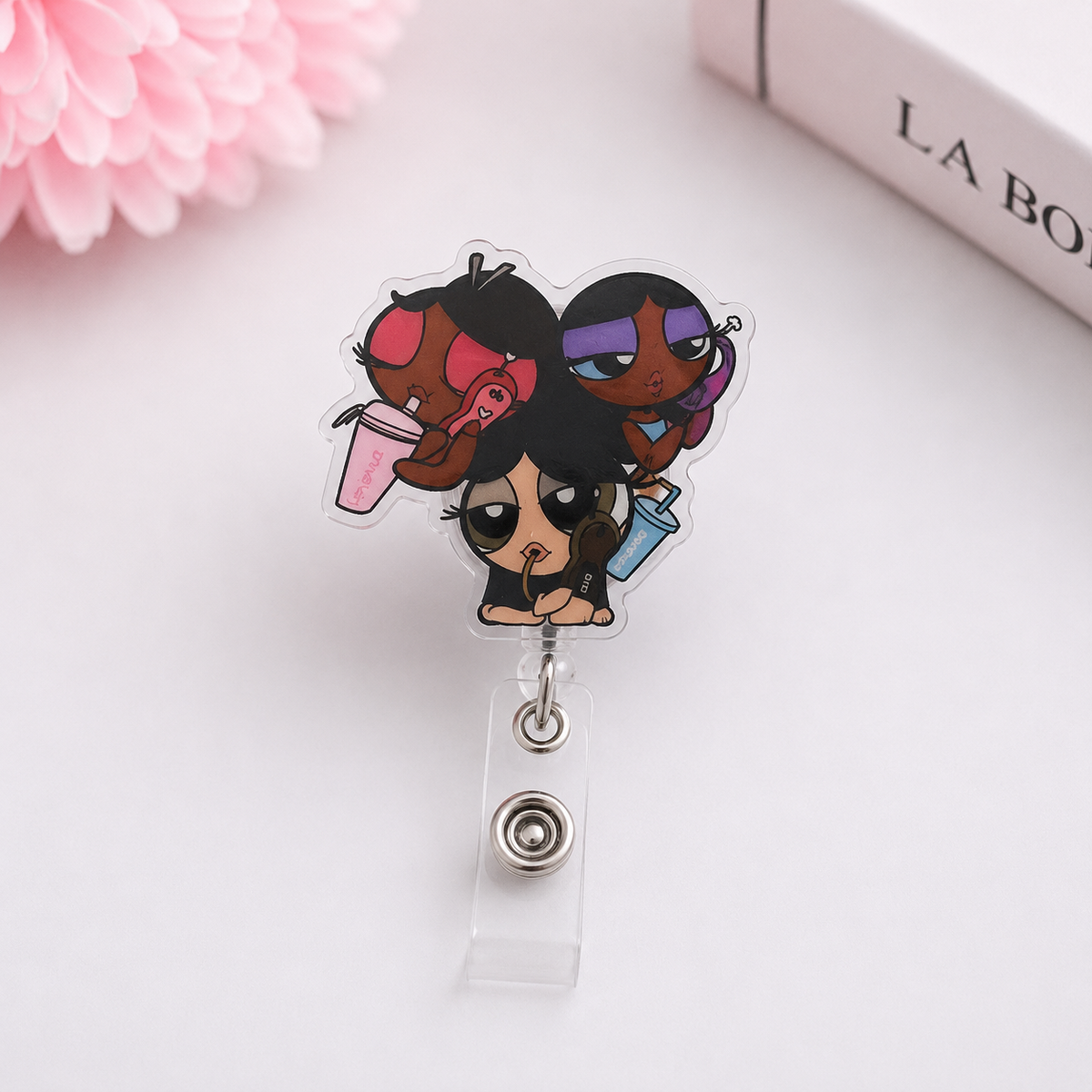 Pink Power Badge Reel π€