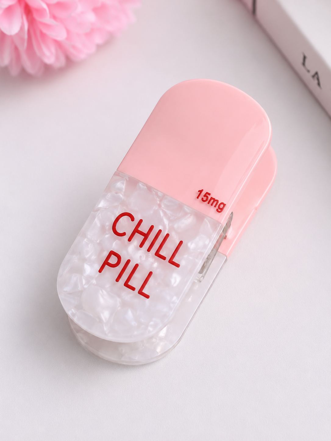 Pink Mini Chill Pill Clip ♡