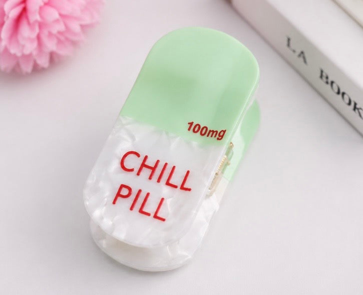 Green Mini Chill Pill Clip ♡