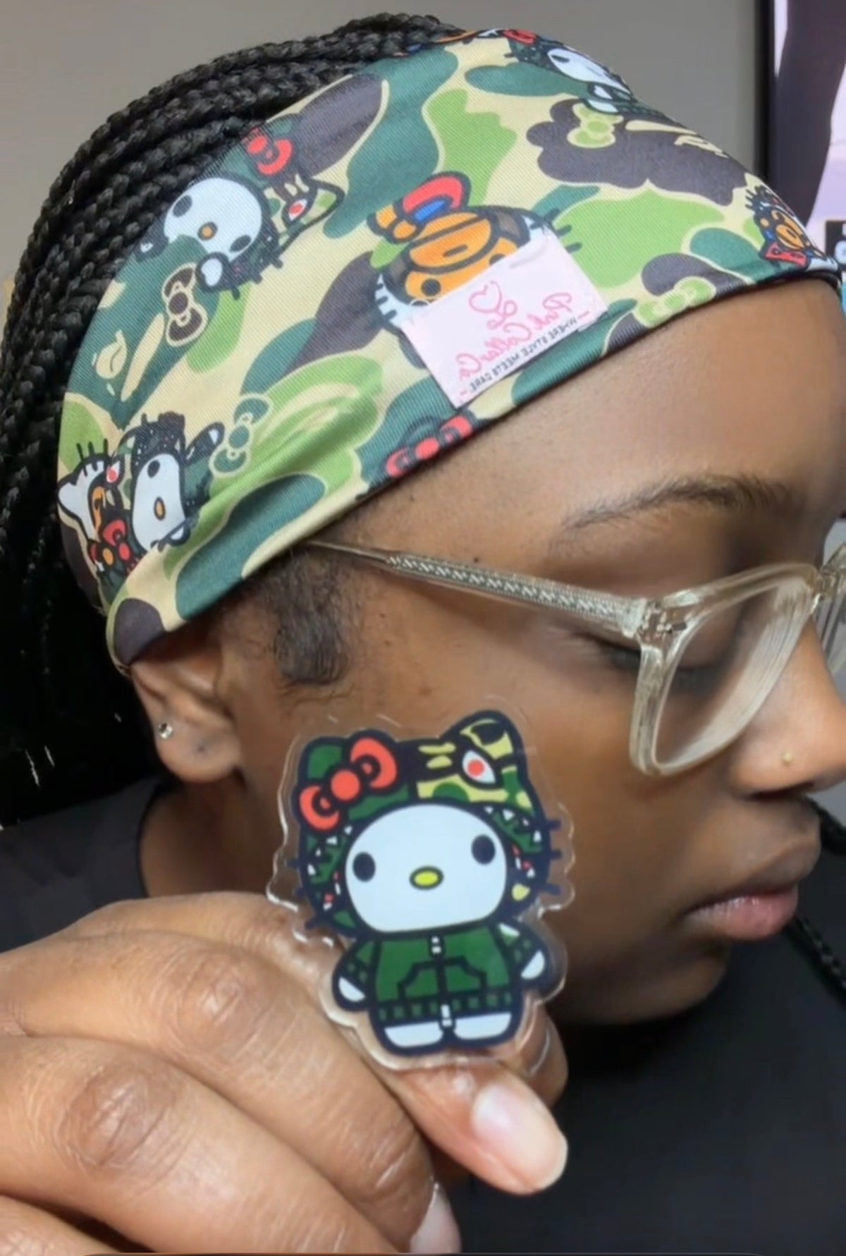 Camo Kitty Headband 🖤